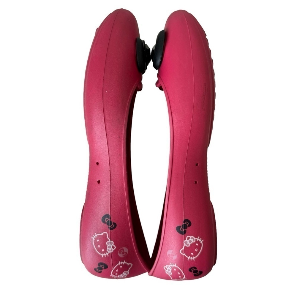 Crocs x Hello Kitty McCall Slip On Ballet Flats Pink Black Women’s Size 8 Rare - Picture 6 of 12